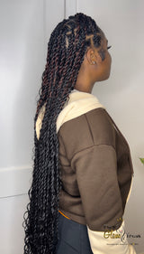 100% Virgin Human Hair for Bohemian Knotless, Fulani and Goddess Braids