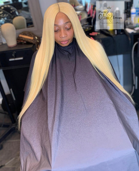 613 Platinum Silky Straight Lace Closures