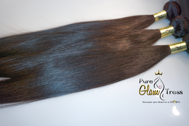 PureGlamTress Crown Collection  - 3 Bundle Deal w/ HD Lace Frontal